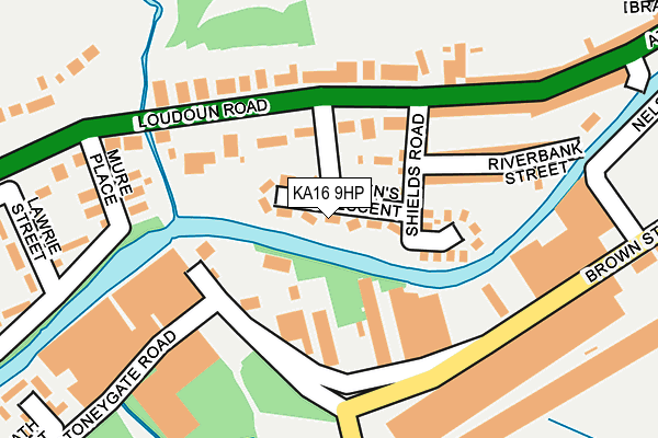 KA16 9HP map - OS OpenMap – Local (Ordnance Survey)