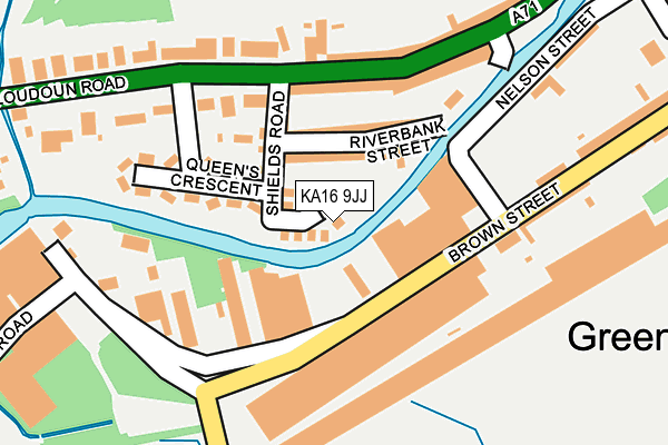KA16 9JJ map - OS OpenMap – Local (Ordnance Survey)