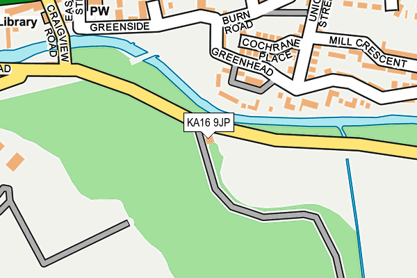 KA16 9JP map - OS OpenMap – Local (Ordnance Survey)