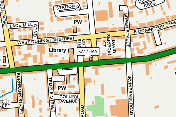 KA17 0AA map - OS OpenMap – Local (Ordnance Survey)