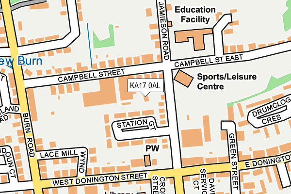 KA17 0AL map - OS OpenMap – Local (Ordnance Survey)