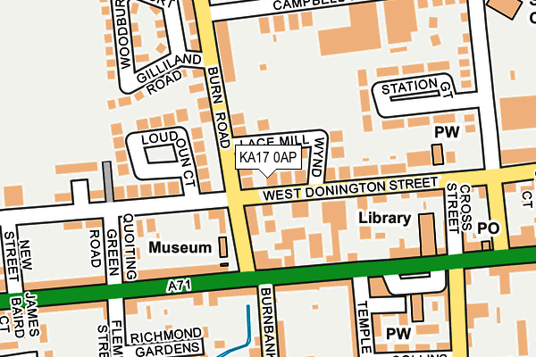 KA17 0AP map - OS OpenMap – Local (Ordnance Survey)