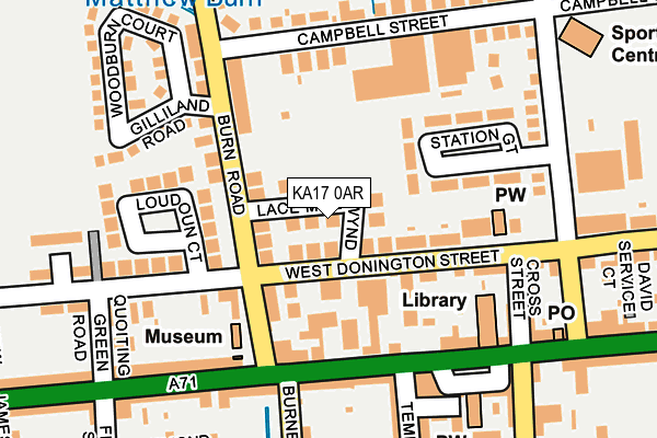KA17 0AR map - OS OpenMap – Local (Ordnance Survey)