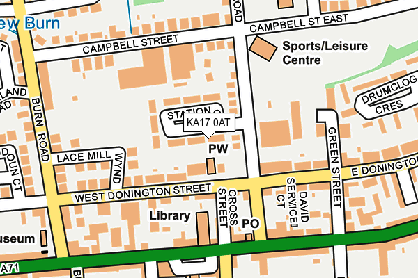 KA17 0AT map - OS OpenMap – Local (Ordnance Survey)