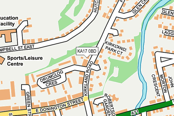 KA17 0BD map - OS OpenMap – Local (Ordnance Survey)