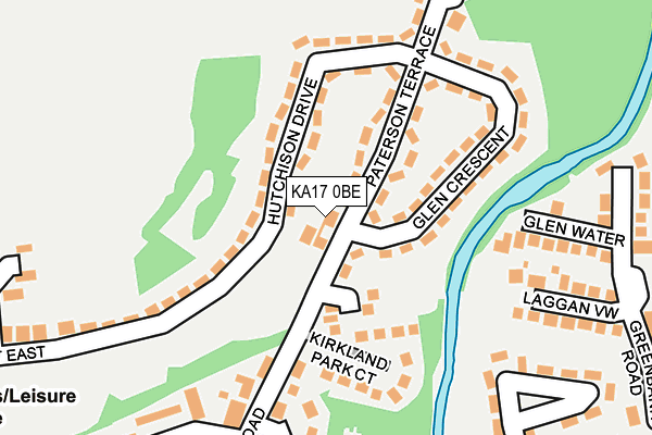 KA17 0BE map - OS OpenMap – Local (Ordnance Survey)