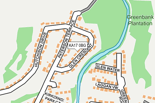KA17 0BG map - OS OpenMap – Local (Ordnance Survey)
