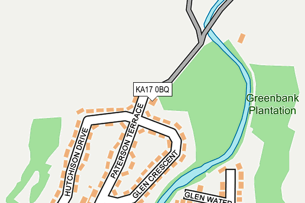 KA17 0BQ map - OS OpenMap – Local (Ordnance Survey)