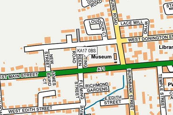 KA17 0BS map - OS OpenMap – Local (Ordnance Survey)