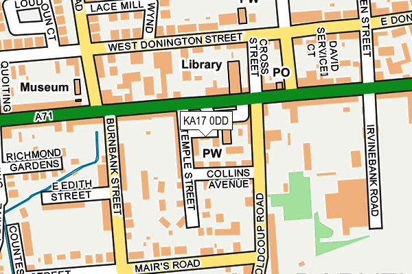 KA17 0DD map - OS OpenMap – Local (Ordnance Survey)
