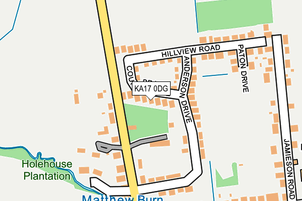 KA17 0DG map - OS OpenMap – Local (Ordnance Survey)