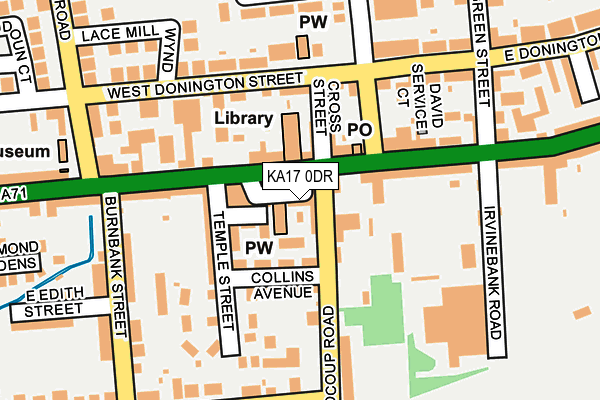 KA17 0DR map - OS OpenMap – Local (Ordnance Survey)