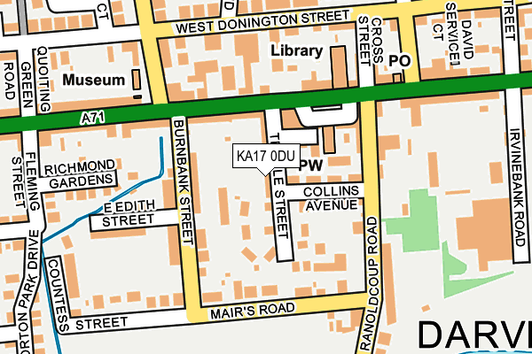 KA17 0DU map - OS OpenMap – Local (Ordnance Survey)