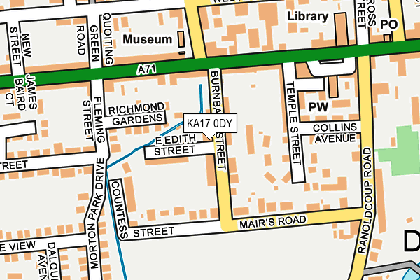 KA17 0DY map - OS OpenMap – Local (Ordnance Survey)