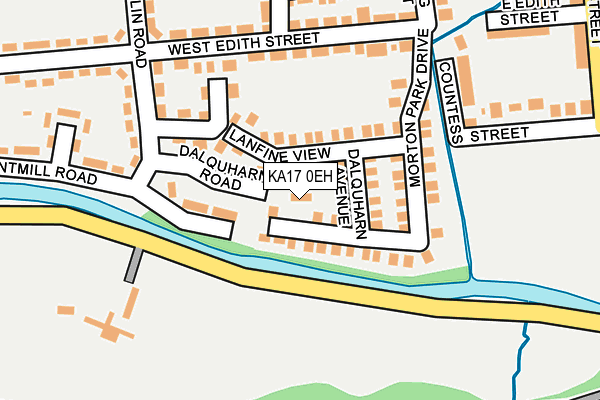 KA17 0EH map - OS OpenMap – Local (Ordnance Survey)