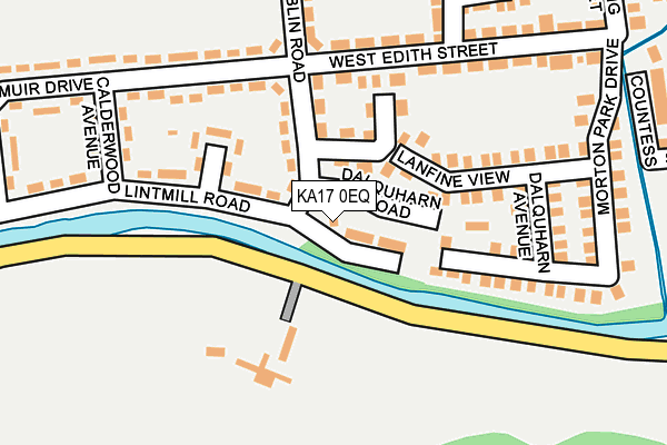 KA17 0EQ map - OS OpenMap – Local (Ordnance Survey)