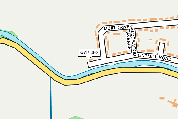 KA17 0ES map - OS OpenMap – Local (Ordnance Survey)