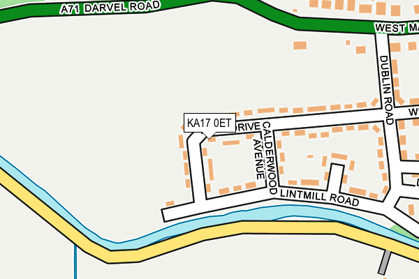 KA17 0ET map - OS OpenMap – Local (Ordnance Survey)