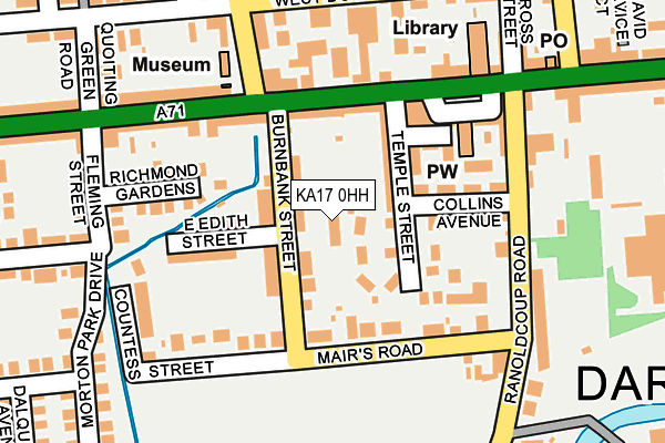 KA17 0HH map - OS OpenMap – Local (Ordnance Survey)