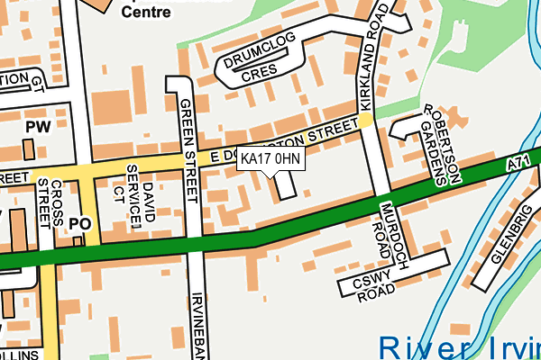 KA17 0HN map - OS OpenMap – Local (Ordnance Survey)