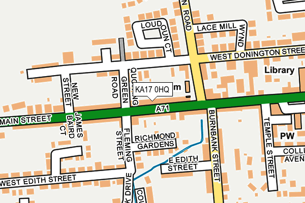 KA17 0HQ map - OS OpenMap – Local (Ordnance Survey)