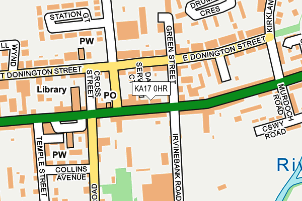KA17 0HR map - OS OpenMap – Local (Ordnance Survey)