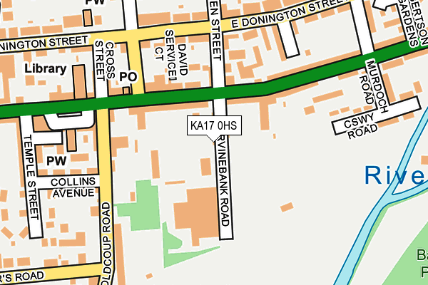 KA17 0HS map - OS OpenMap – Local (Ordnance Survey)