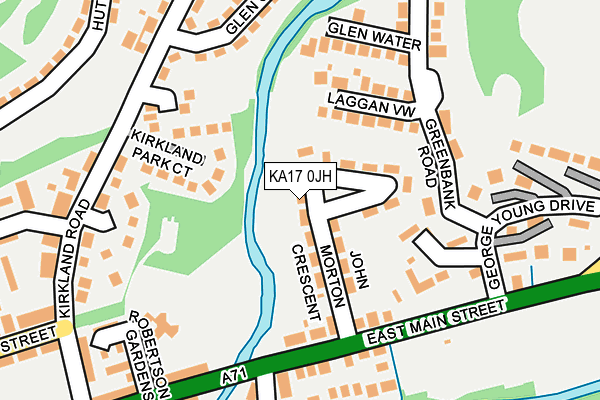 KA17 0JH map - OS OpenMap – Local (Ordnance Survey)