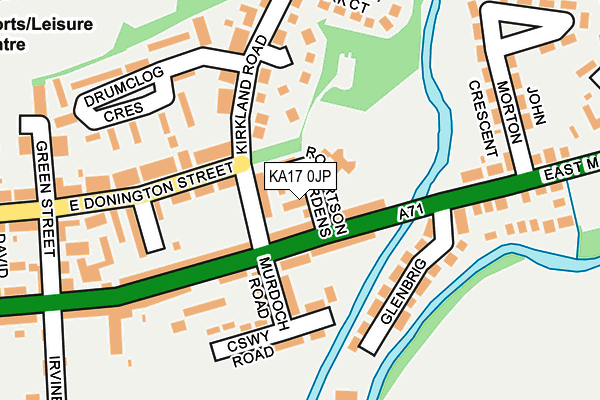 KA17 0JP map - OS OpenMap – Local (Ordnance Survey)