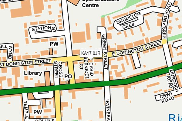 KA17 0JR map - OS OpenMap – Local (Ordnance Survey)