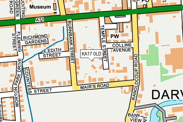 KA17 0LD map - OS OpenMap – Local (Ordnance Survey)
