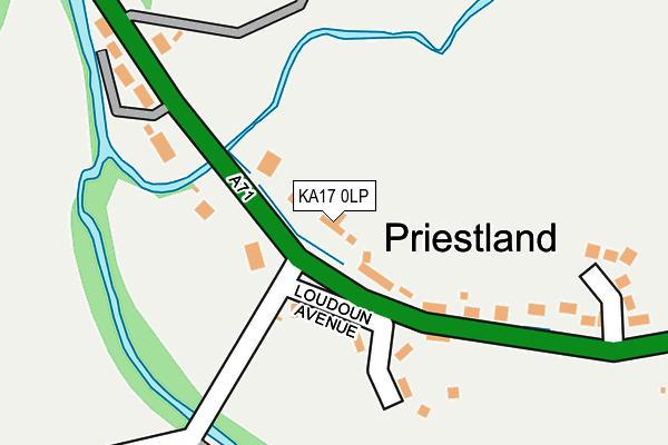 KA17 0LP map - OS OpenMap – Local (Ordnance Survey)