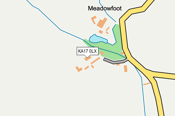 KA17 0LX map - OS OpenMap – Local (Ordnance Survey)