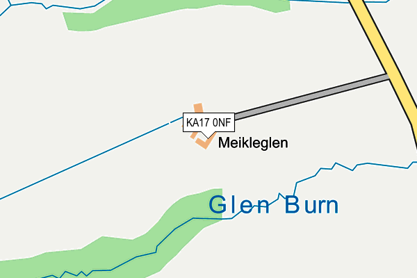 KA17 0NF map - OS OpenMap – Local (Ordnance Survey)
