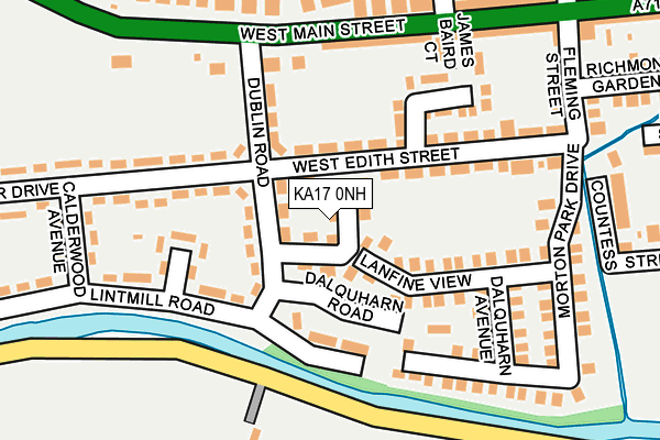 KA17 0NH map - OS OpenMap – Local (Ordnance Survey)