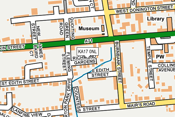 KA17 0NL map - OS OpenMap – Local (Ordnance Survey)