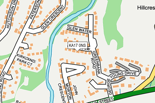 KA17 0NS map - OS OpenMap – Local (Ordnance Survey)