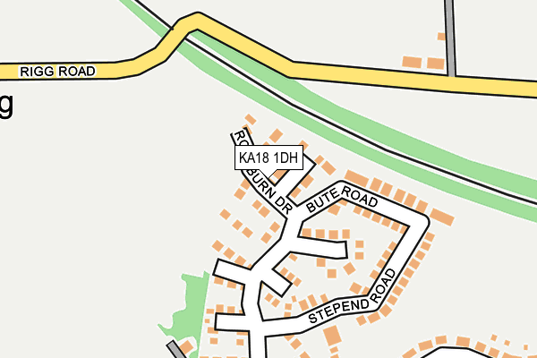 KA18 1DH map - OS OpenMap – Local (Ordnance Survey)