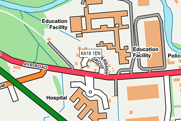 KA18 1EN map - OS OpenMap – Local (Ordnance Survey)