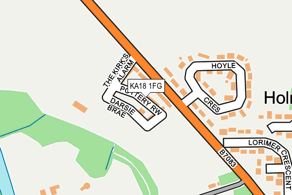 KA18 1FG map - OS OpenMap – Local (Ordnance Survey)