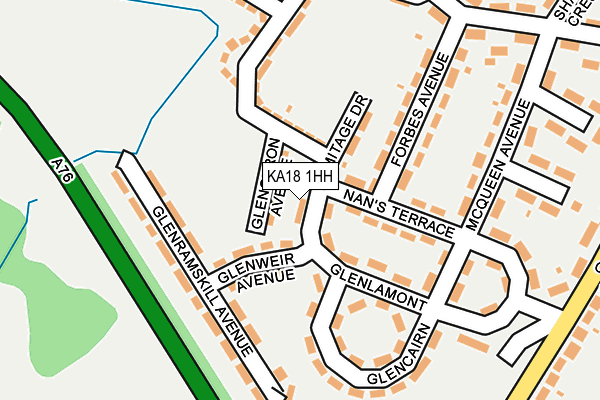 KA18 1HH map - OS OpenMap – Local (Ordnance Survey)