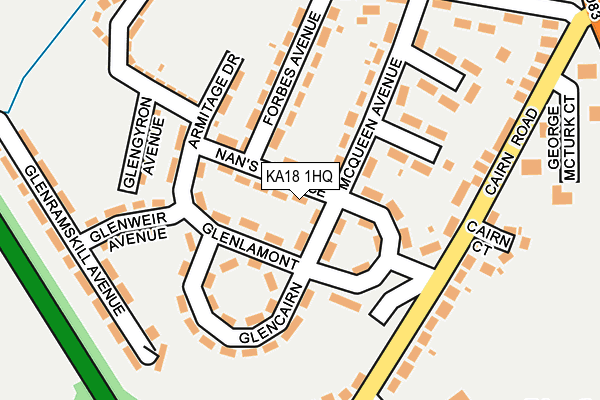 KA18 1HQ map - OS OpenMap – Local (Ordnance Survey)
