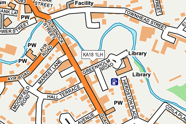 KA18 1LH map - OS OpenMap – Local (Ordnance Survey)