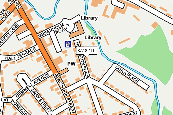 KA18 1LL map - OS OpenMap – Local (Ordnance Survey)