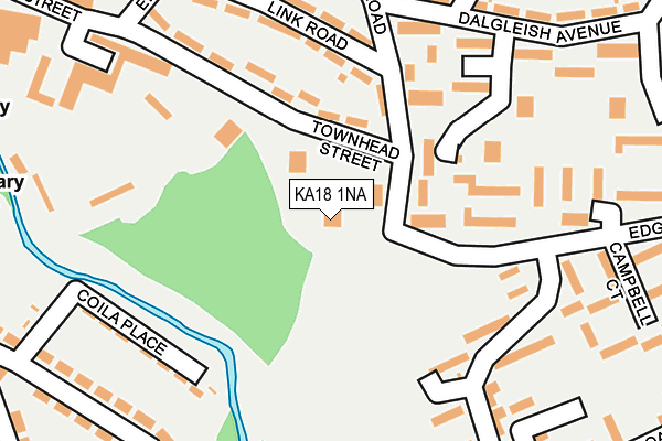 KA18 1NA map - OS OpenMap – Local (Ordnance Survey)