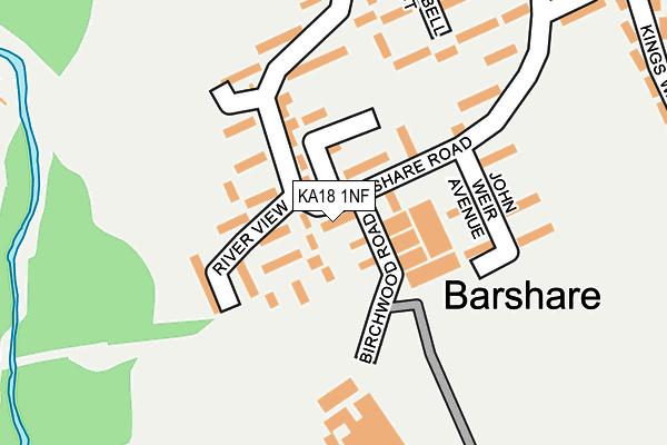 KA18 1NF map - OS OpenMap – Local (Ordnance Survey)