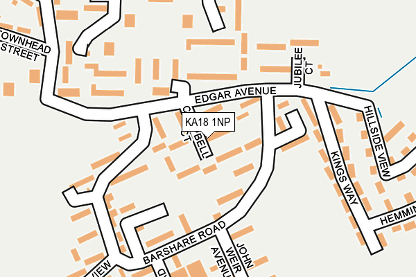 KA18 1NP map - OS OpenMap – Local (Ordnance Survey)