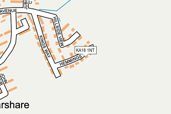 KA18 1NT map - OS OpenMap – Local (Ordnance Survey)