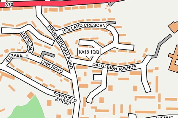 KA18 1QQ map - OS OpenMap – Local (Ordnance Survey)