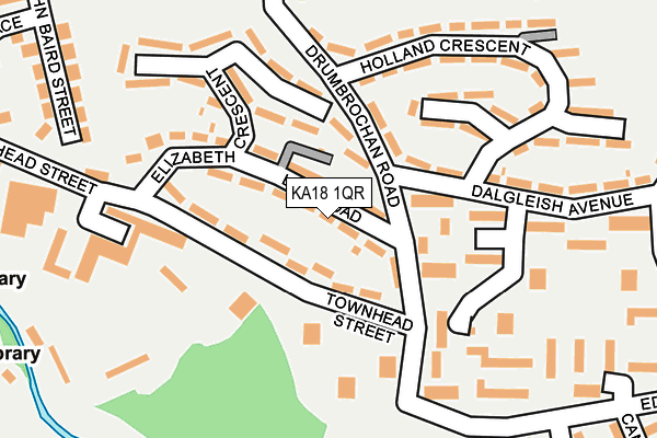 KA18 1QR map - OS OpenMap – Local (Ordnance Survey)